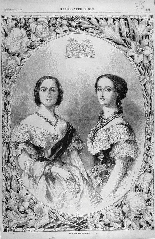 ヴィクトリア女王　フランス皇后　宇ジェニー皇后　1855　ヴェルサイユ宮殿　アンティーク・ジュエリー