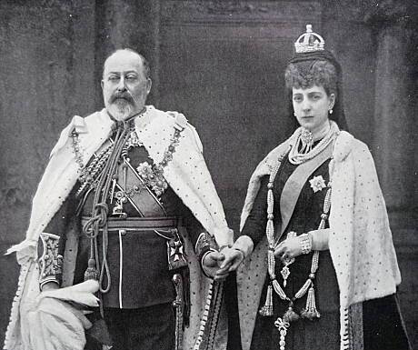 イギリス王エドワード7世とアレクサンドラ王妃