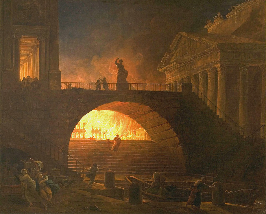 64年7月18日のローマ大火