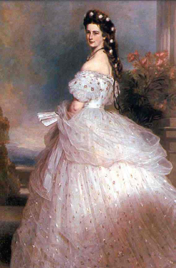 ウォルトのメゾンのドレスを纏ったオーストリア皇后エリーザベト