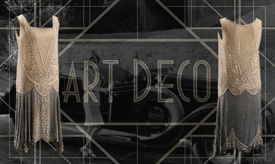 狂騒の20年代のアールデコ・ドレスのイメージビジュアル