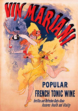 ベルエポック　ポスター　ワイン　女性　フランス　ジュール・シェレ