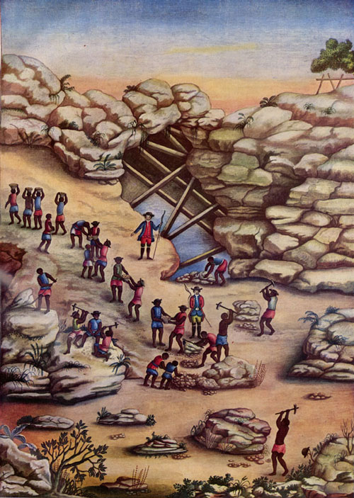 ブラジス　ミナス鉱山　ダイヤモンドラッシュ　奴隷
