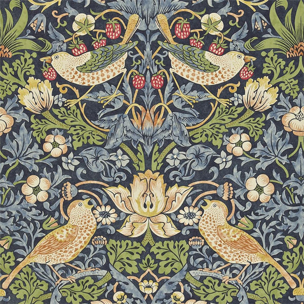 ウィリアム・モリスがデザインしたアーツ＆クラフツの動植物の壁紙