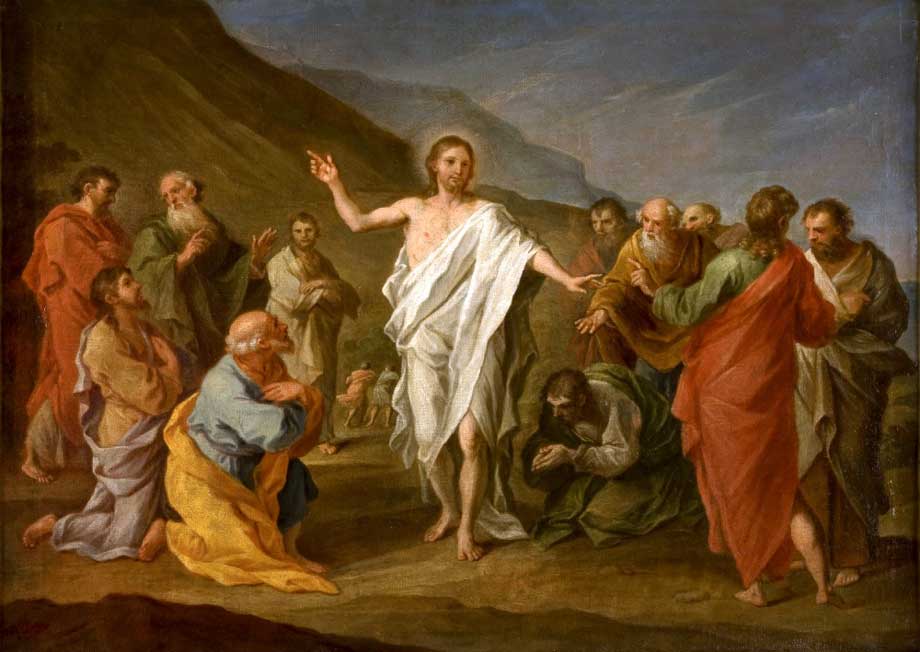 弟子たちに復活を証明するキリスト