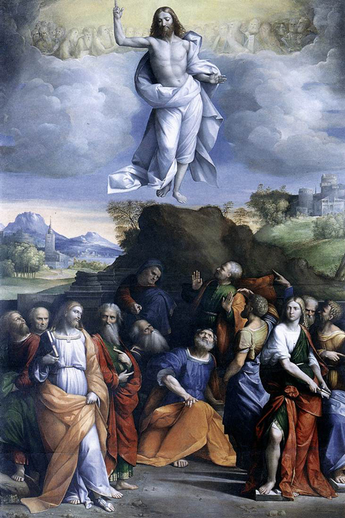 ルネサンスのベンヴェヌート・ティシ画「キリストの昇天」