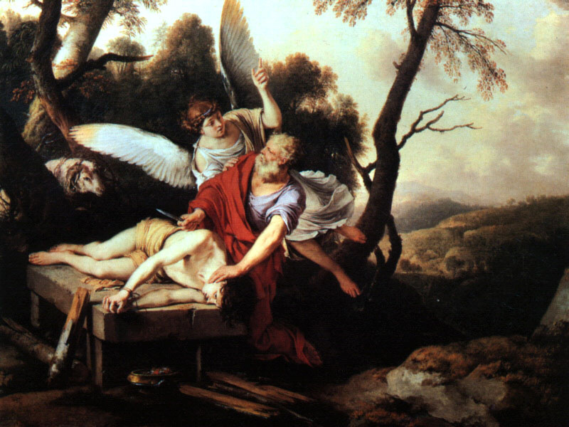 ロラン・ドゥ・ラ・イール画「神にイサクを捧げようとするアブラハム」