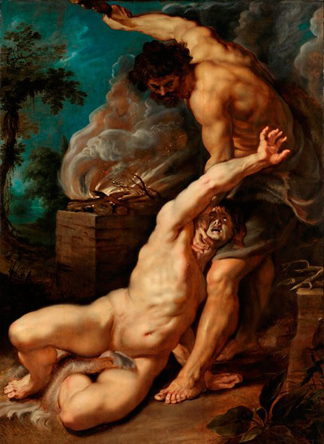 ピーテル・パウル・ルーベンス画「アベルを殺すカイン」人類最初の殺人