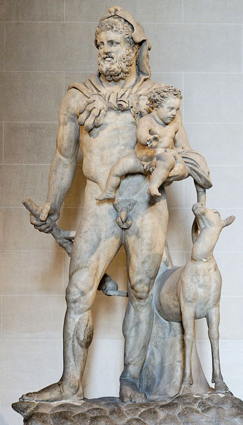 古代ギリシャの紀元前4世紀頃の『ヘラクレスと息子テレポス』の複製