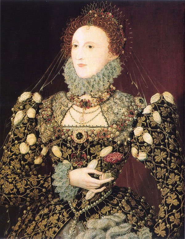 ニコラス・ヒリアードによるイングランド女王エリザベス1世の肖像画「フェニックス」