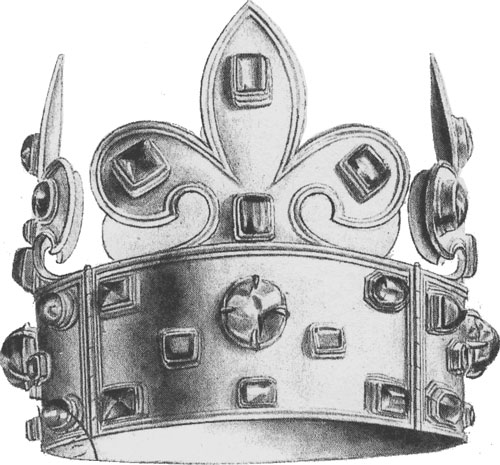 王政フランスの戴冠式で使用されていたカール大帝冠