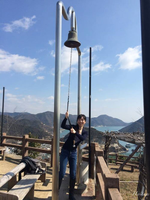 岡山の日生の「みなとの見える丘公園」の幸せの鐘