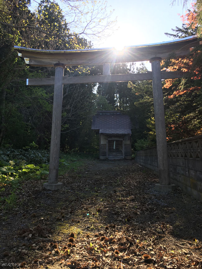 後光がさす青森の不思議な神社と鳥居