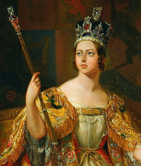 ヴィクトリア女王の戴冠時の肖像画