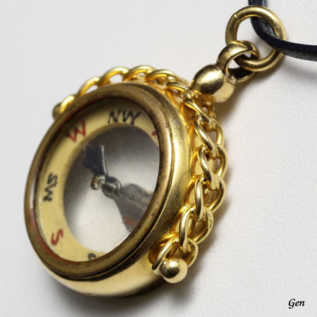コンパス　ペンダント　黄金の羅針盤　アンティークジュエリー　ダイヤモンド・ジュビリー　ヴィクトリア女王　1897年　イギリス　バーミンガム