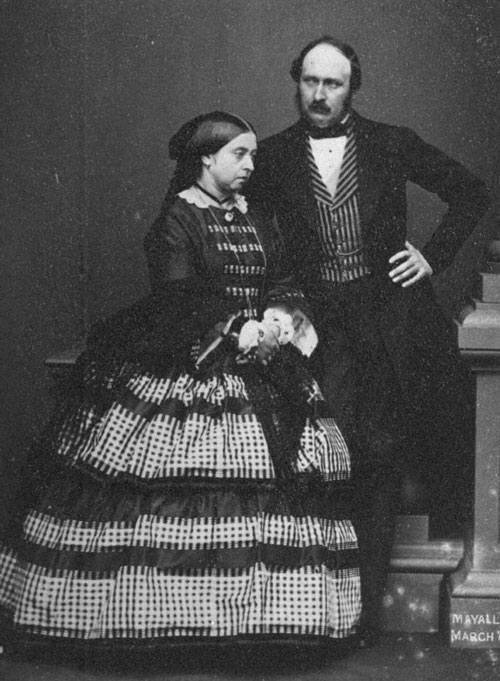 1861年のヴィクトリア女王とアルバート王配